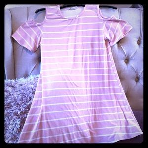 Pink striped dress